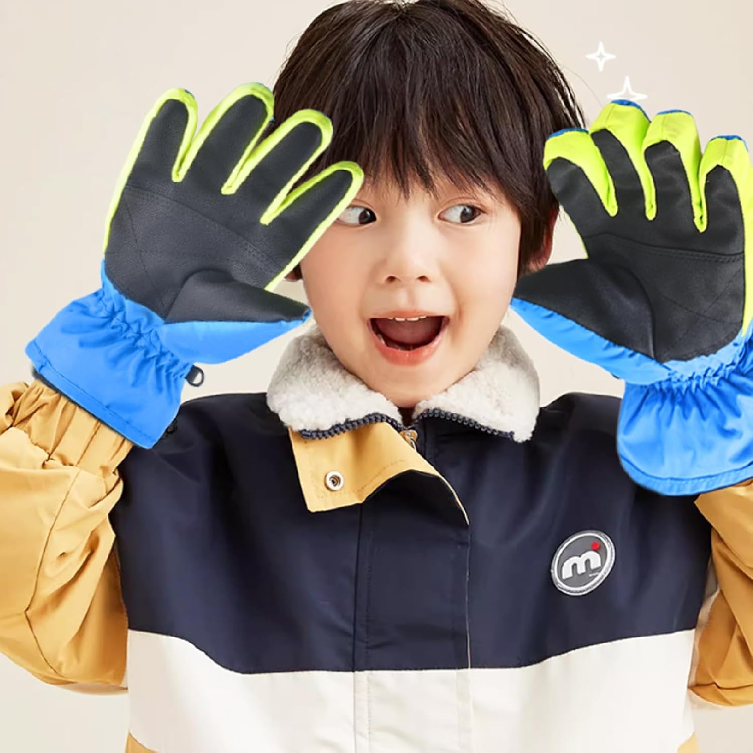 Kids Ski Snow Gloves Windproof for Boys Girls Winter Cold Weather Riding Driving Hiking Snowboard Cycling Skiing Sports