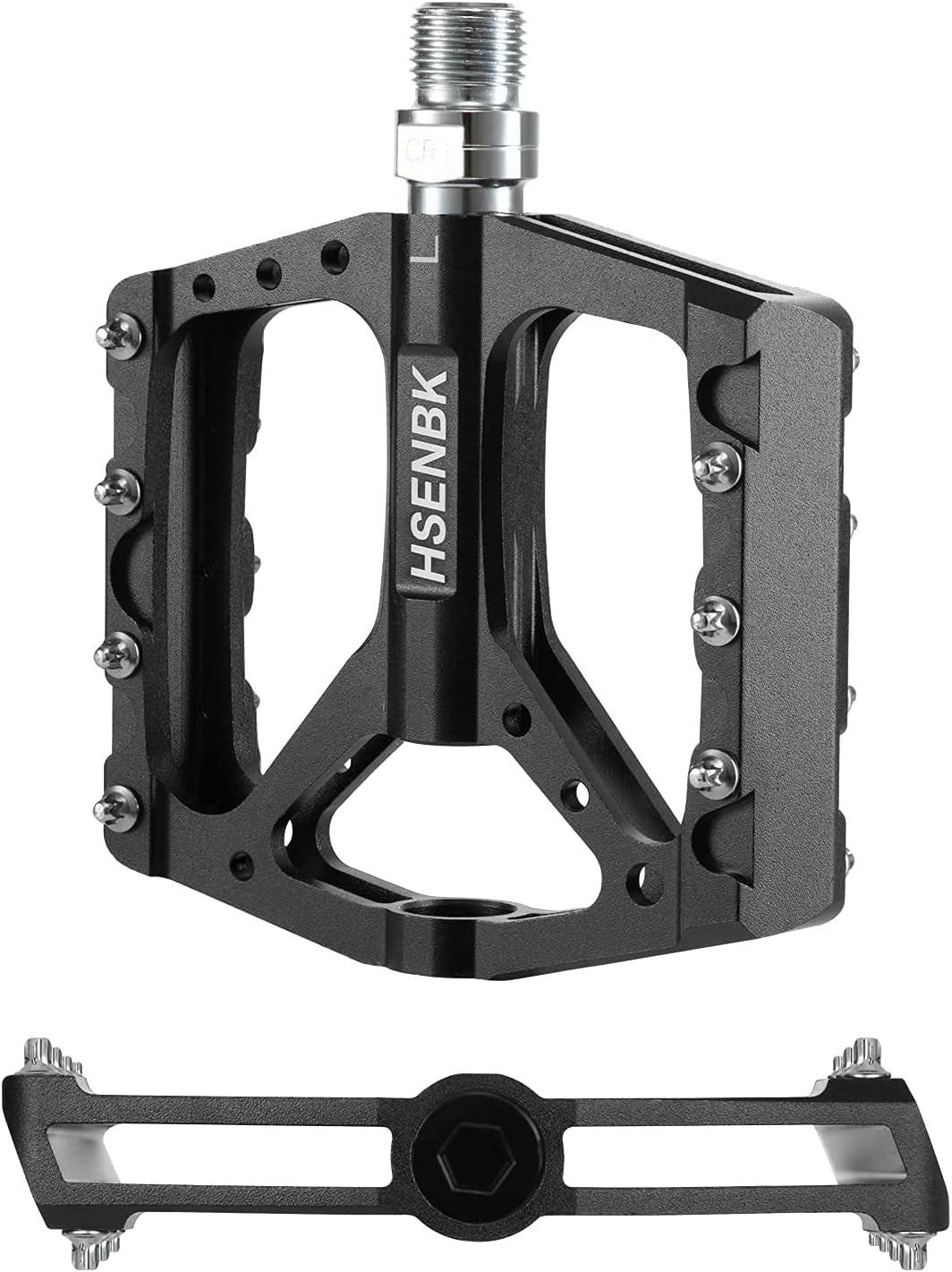 Mountain Bike Pedals MTB Pedals Bicycle Flat Pedals Aluminum 9/16" Sealed Bearing Lightweight Platform for Road Mountain BMX MTB Bike