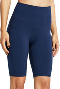 5"/10" Biker Shorts Women High Waisted Workout Athletic Yoga Running Compression Long Shorts with 2 Hidden Pockets