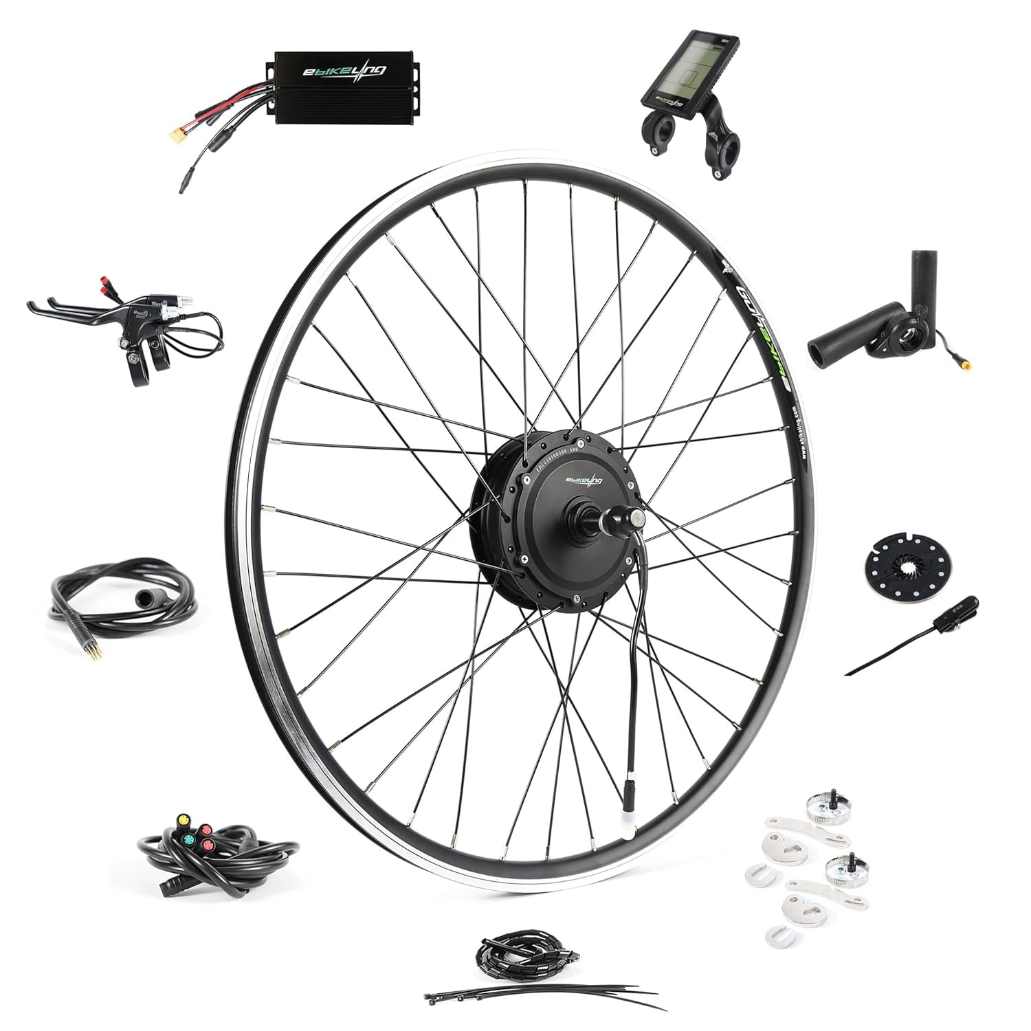 36V 700C Front 500 Watt Ebike Conversion Kit, Electric Bike Conversion Kit with Waterproof Components, Add on Electric Bike Kit for Effortless Cycling, High Performance, Durable and Reliable