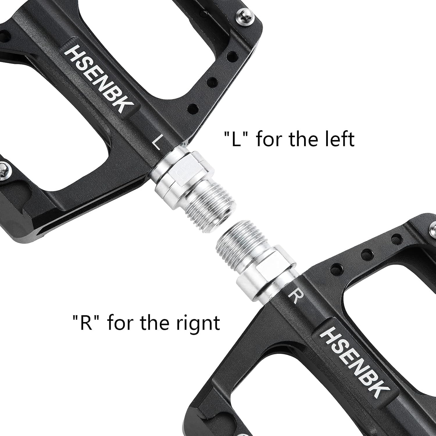 Mountain Bike Pedals MTB Pedals Bicycle Flat Pedals Aluminum 9/16" Sealed Bearing Lightweight Platform for Road Mountain BMX MTB Bike