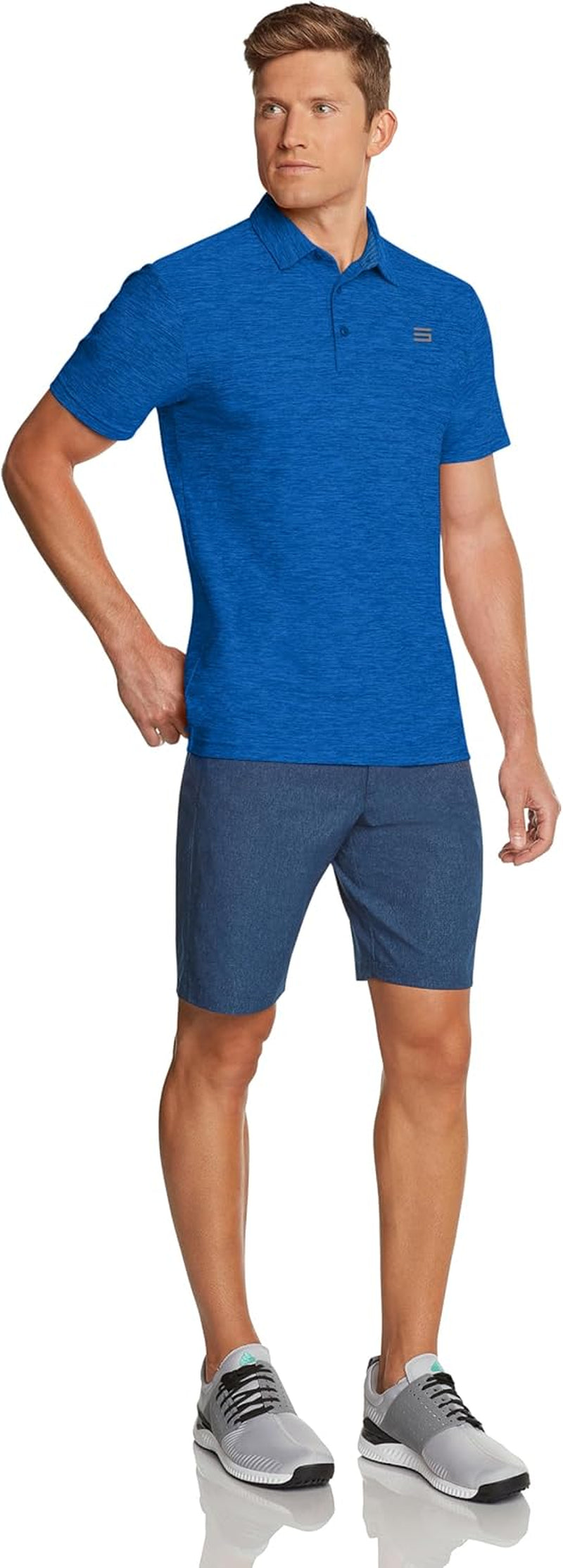 Golf Shirts for Men - Dry Fit Short-Sleeve Polo, Athletic Casual Collared T-Shirt