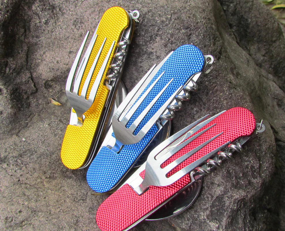 Portable Collapsible Convertible Dining Utensils