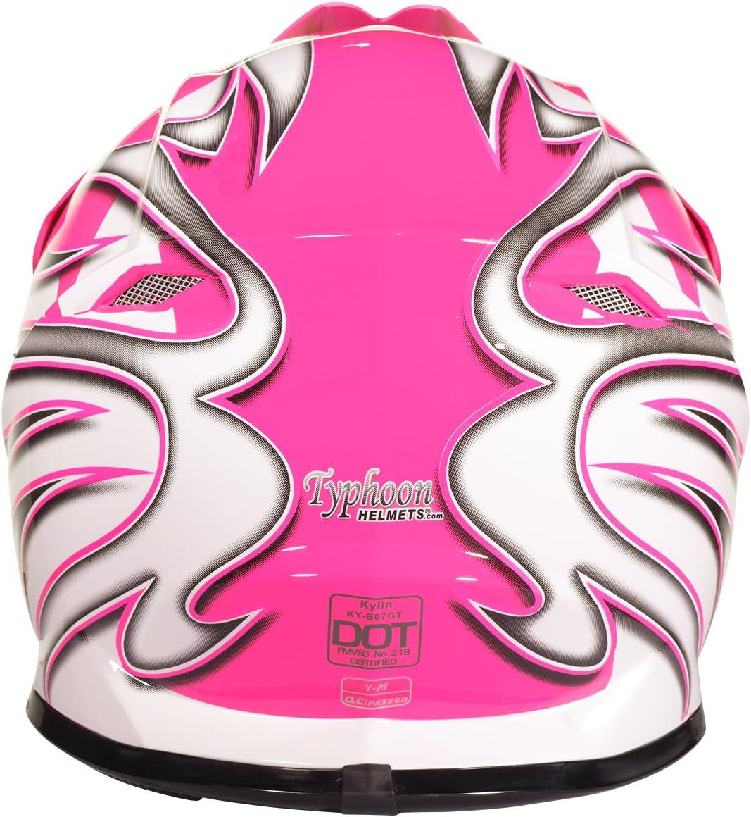 Typhoon Youth Kids Offroad Gear Combo Helmet Gloves Goggles DOT Motocross ATV Dirt Bike MX Motorcycle