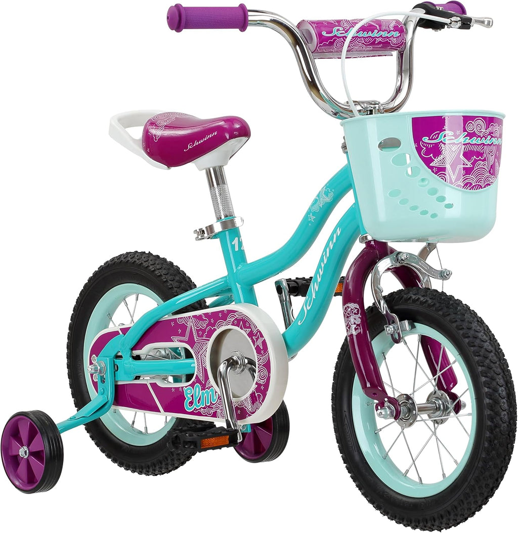 Elm and Koen Bike or Balance Bike, 12-18 Inch Bike for Kids Ages 2-13, Black, Blue, Red, Teal, Pink or Purple, Smartstart Ergonomic Design, Adjustable Seat Grows with Child, Training Bicycle
