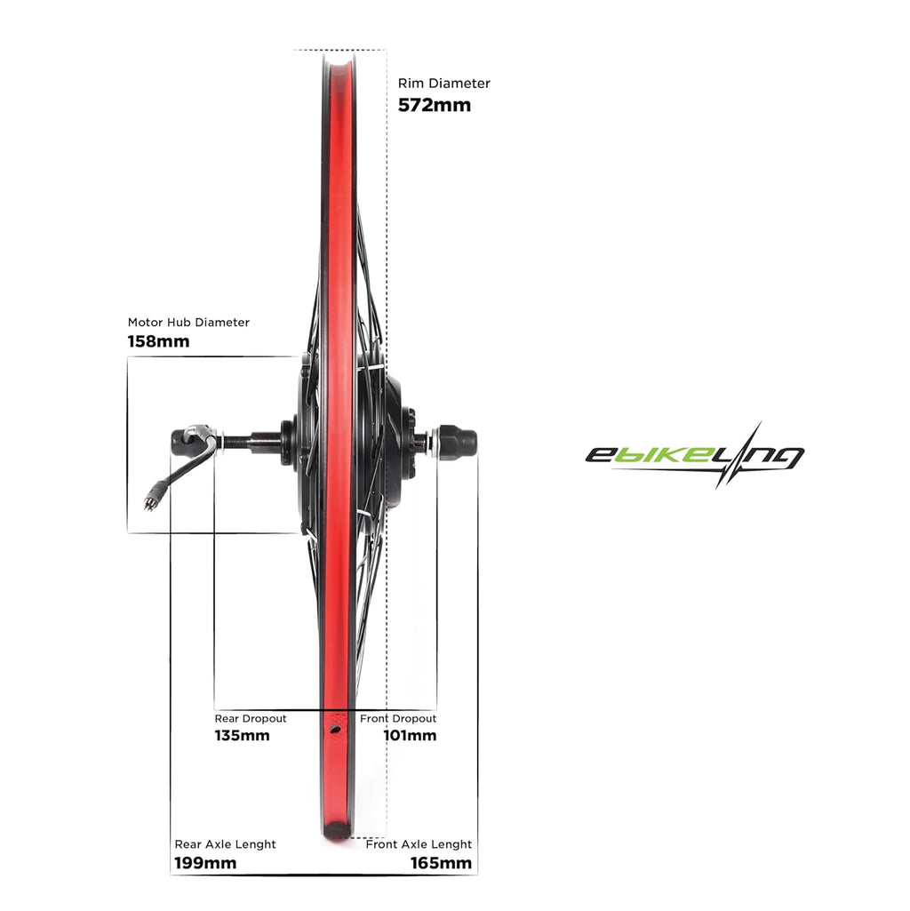 Ebike Conversion Kit 36V 500W, 26" Front Waterproof Conversion Kit, Add on Electric Bike Kit, Transform Your Bicycle with High-Performance E-Bike Technology