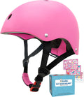 Bike Helmet with DIY Stickers, CPSC & CE Certified - Toddler Helmet for Skateboard Roller-Skating Bicycle Scooter