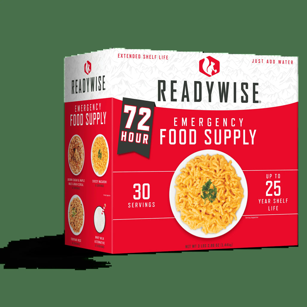 Emergency Food Supply 72 Hours, 30 Servings, 25-Year Shelf Life