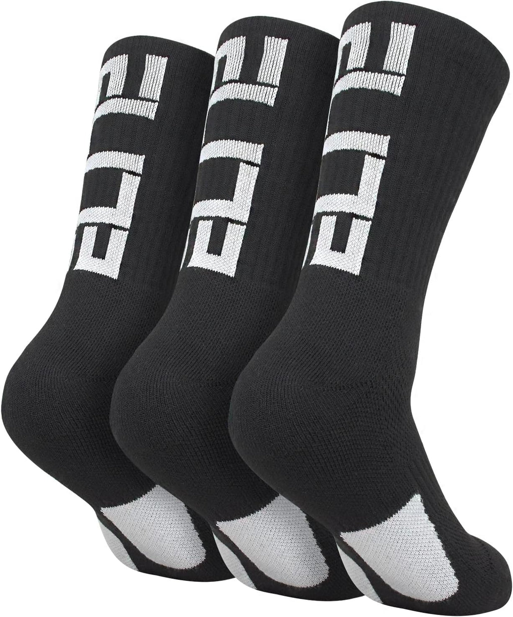 Basketball Crew Socks for Men and Women, Cushion Performance Athletic Basketball Socks