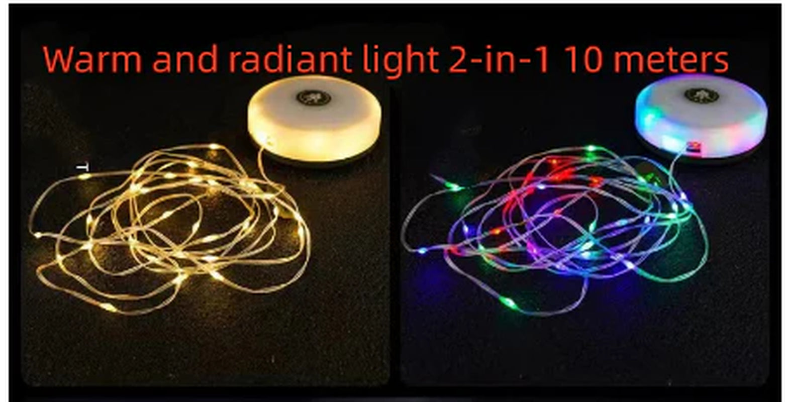 Portable Rechargeable Camping Light with 7-Color Mood Lighting for Outdoor Tents