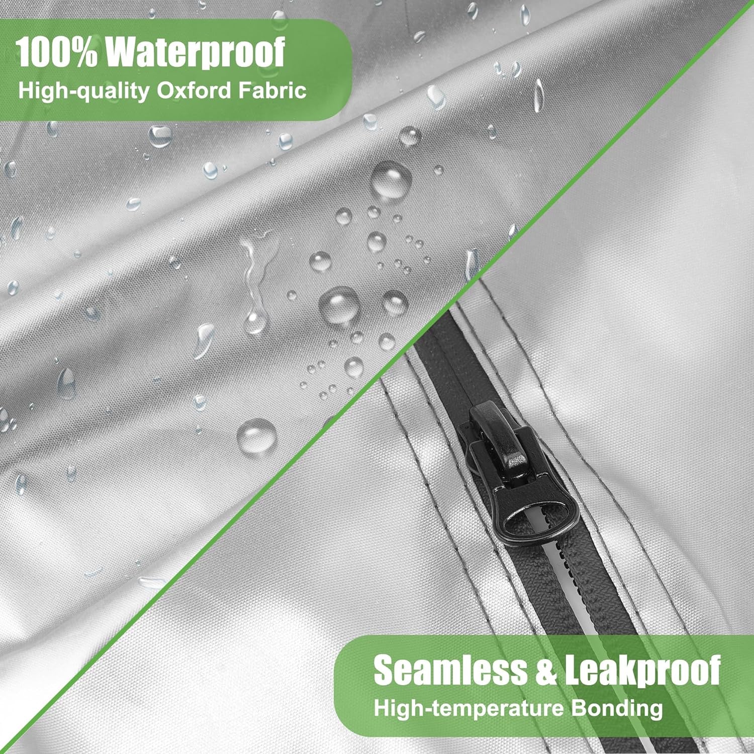 Universal Golf Cart Covers for Yamaha,Club Car, EZGO, Waterproof 2/4 Passenger Heavy Duty Golf Cart Rain Covers Extended Roof with 3 Zipper Doors