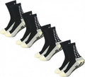 4 Pairs Mens Grip Soccer Socks Non Slip Grippy Women Socks for Football Basketball Sports