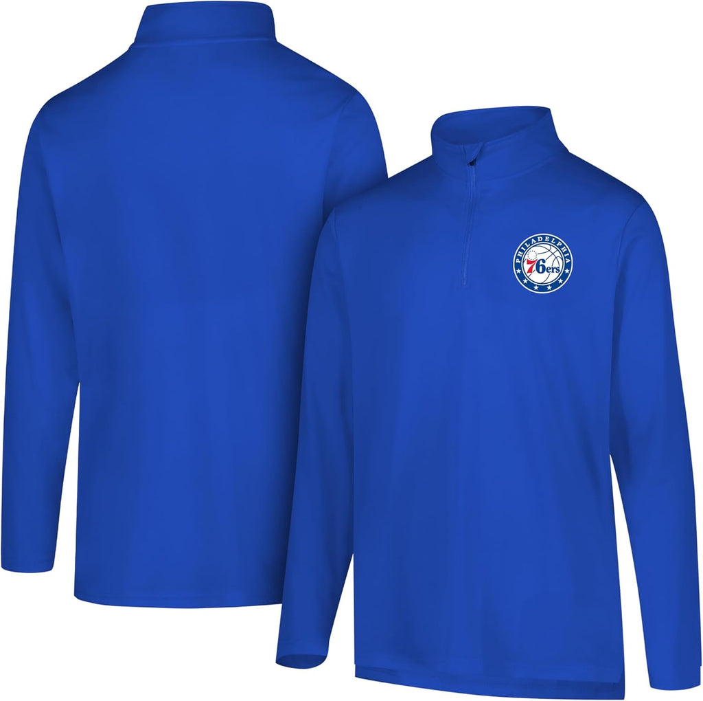 Men'S NBA Official Super Soft Quarter Zip Long Sleeve T-Shirt