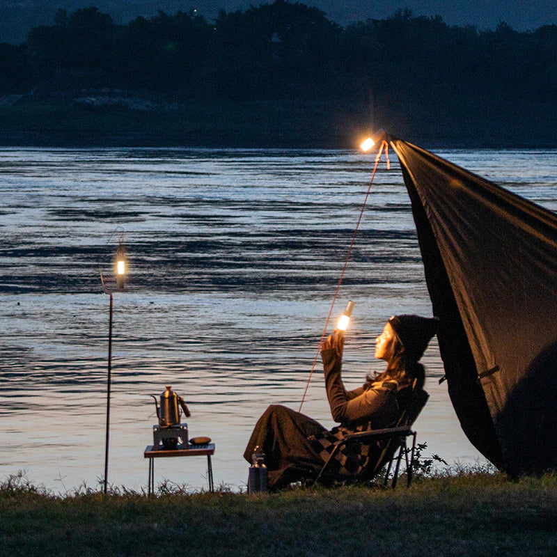 Durable Metal Shiny Camping Multi-Tool Torch